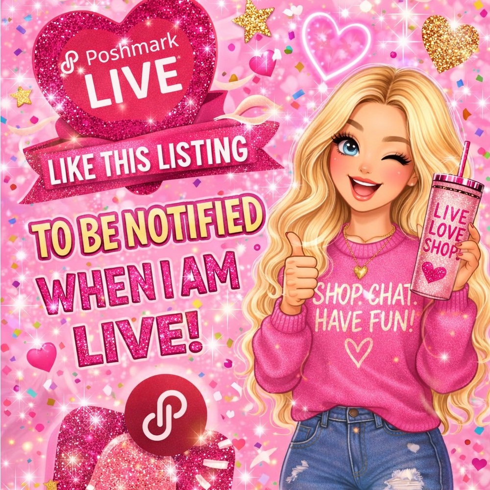 I am LIVE!! ❤️ Join Abbey for her Poshmark Live! Live show notification! 📣